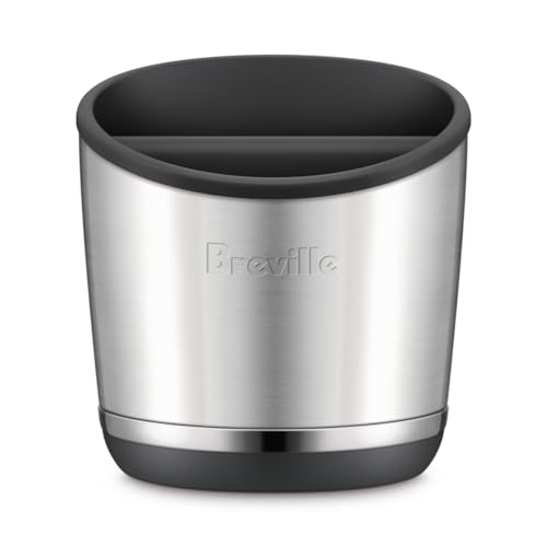 Breville Knock Box 20 Espresso Machine Accessory, 20 Puck Capacity, Brushed Stainless Steel