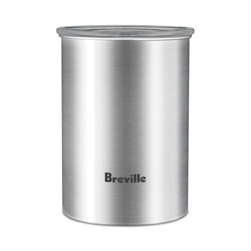 Breville Bean Keeper Coffee Canister – 500g Capacity, Brushed Stainless Steel