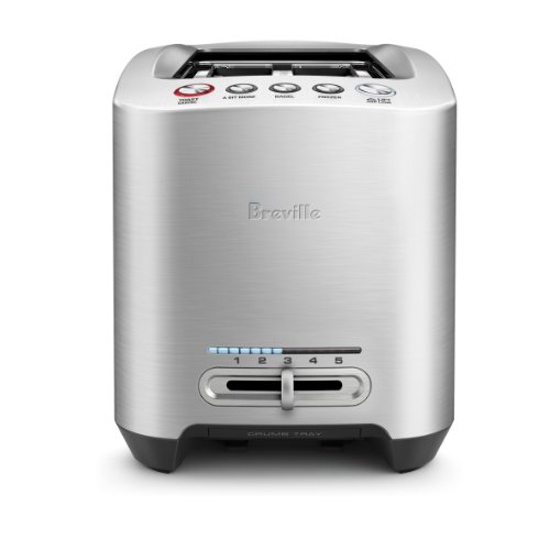 Breville BTA830XL Die-Cast Long Slot Smart Toaster — 4 Slice, Brushed Stainless Steel
