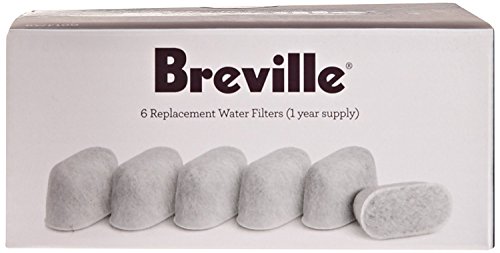 Breville Charcoal Water Filter Pack (6 Filters) for Barista Pro, Express & Infuser Espresso Machines