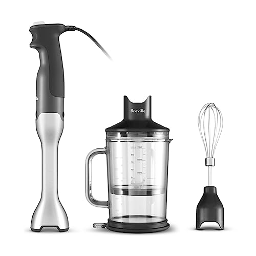Breville Control Grip Immersion Blender (BSB510XL) — Brushed Stainless Steel, with 42 oz Jug and Whisk