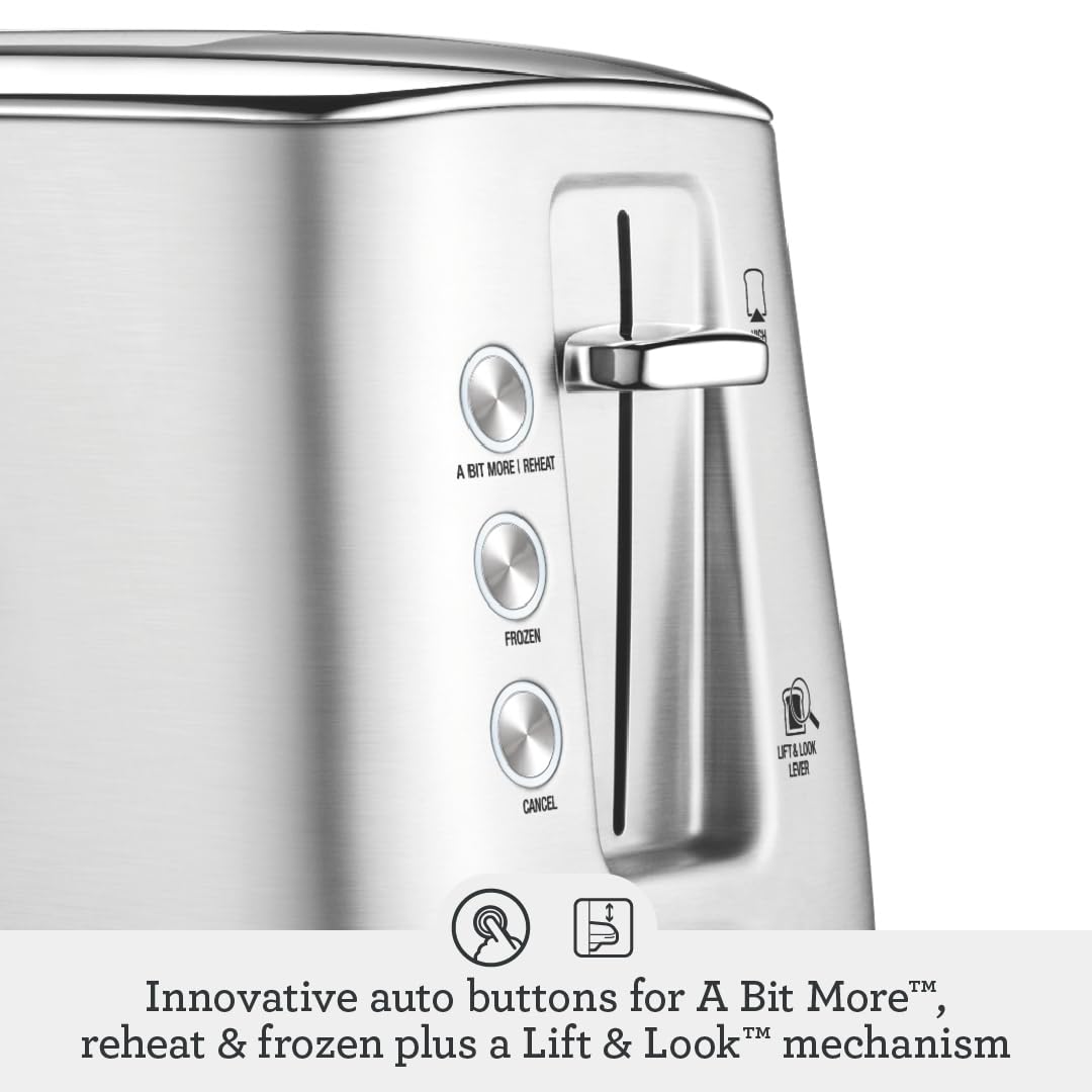 Breville Toast Select Luxe Kitchen Toaster BTA735BTR, 2 Slice, Black Truffle