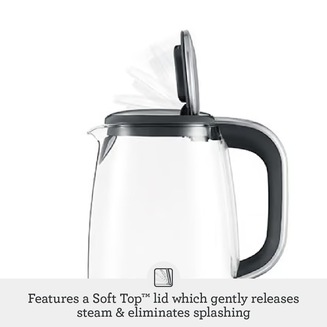 Breville IQ Kettle Pure 1.7L Variable Temperature Water Heater, Brushed Stainless Steel
