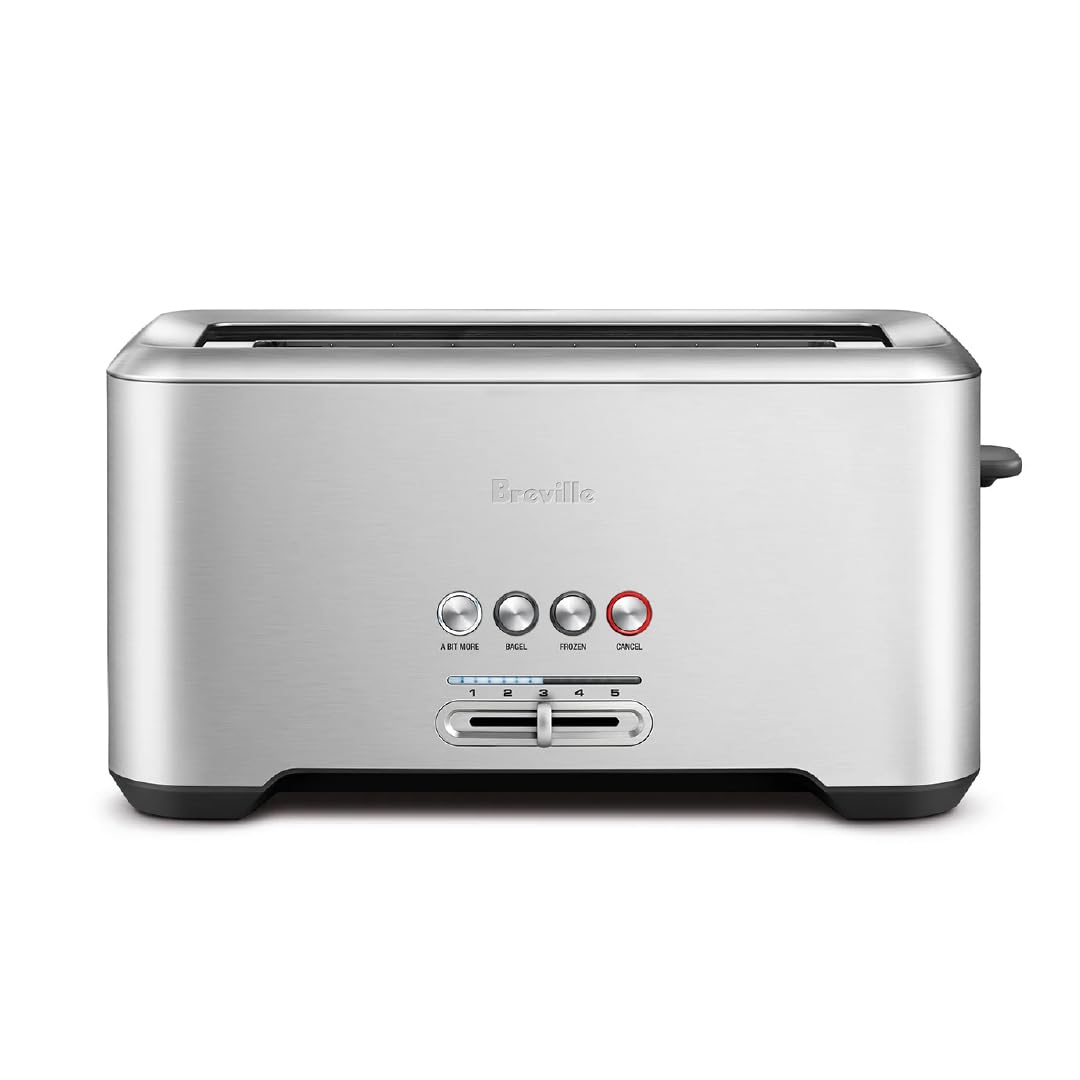 Breville Bit More Toaster, 4 Slice, Brushed Stainless Steel