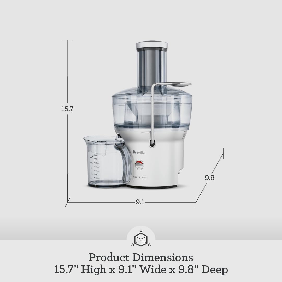 Breville Juice Fountain Compact BJE200XL, Silver