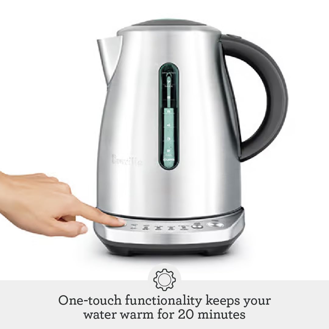 Breville Temp Select BKE720BSS Hot Water Kettle, 1.7L, Brushed Stainless Steel