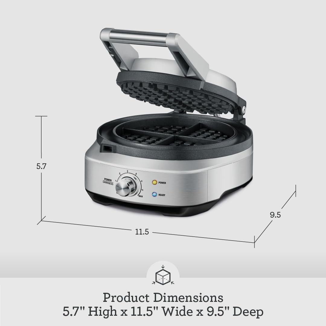 Breville BWM520XL No-Mess Classic Round Waffle Maker