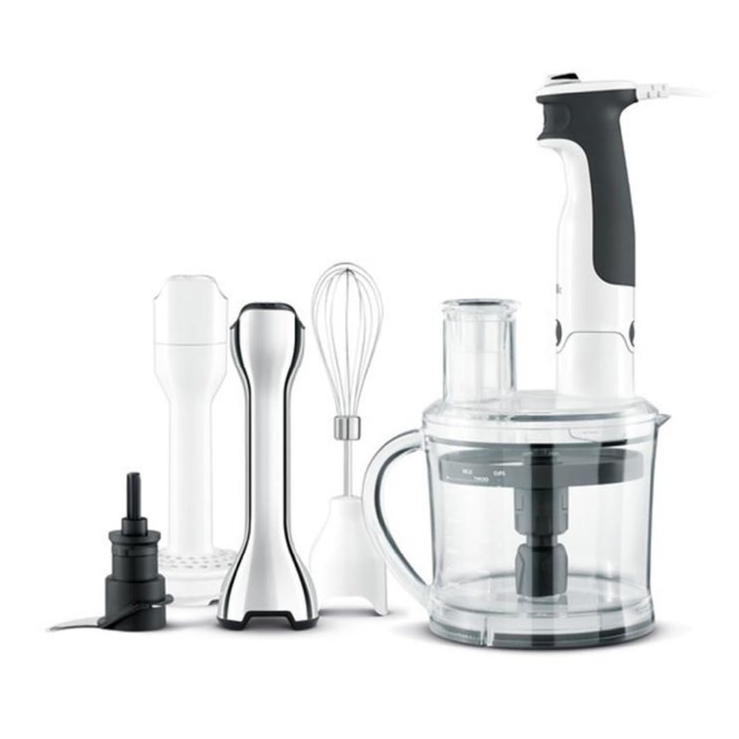 Breville All In One Processing Station and Immersion Blender BSB530XL, Brushed Stainless Steel