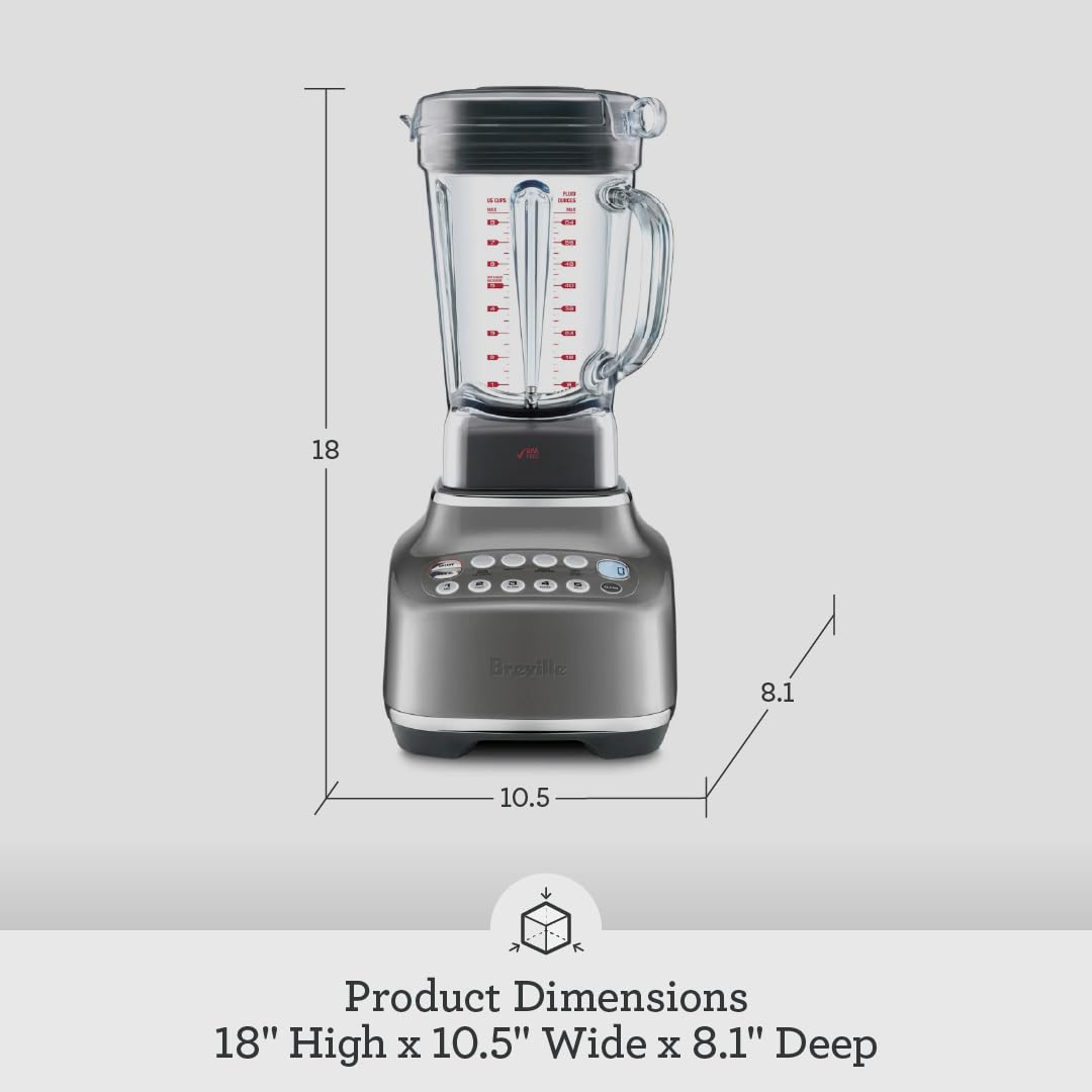 Breville Q Home Blender, Smoked Hickory