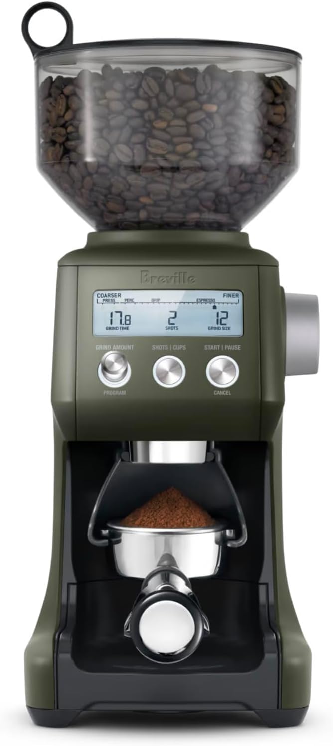 Breville Smart Grinder Pro for Coffee and Espresso, Black Truffle