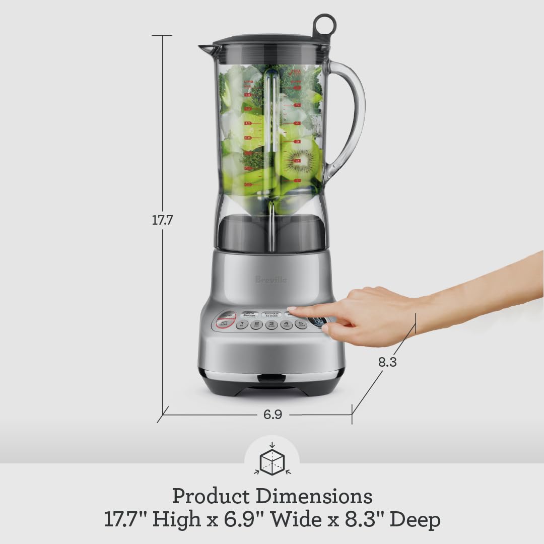 Breville BBL620SIL Fresh and Furious Blender — Silver