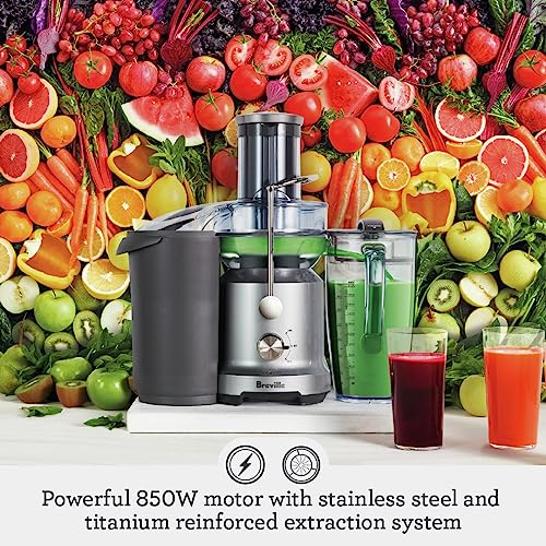Breville Juice Fountain Cold, 70 fl oz, Silver