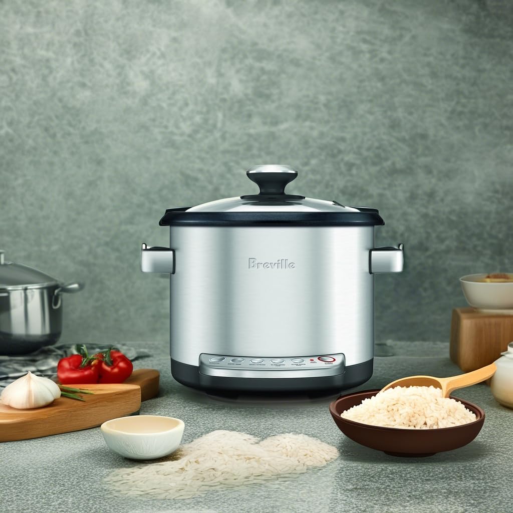 Breville The Risotto Plus Multi-Cooker and Steamer (10-Cup Uncooked/20-Cup Cooked)