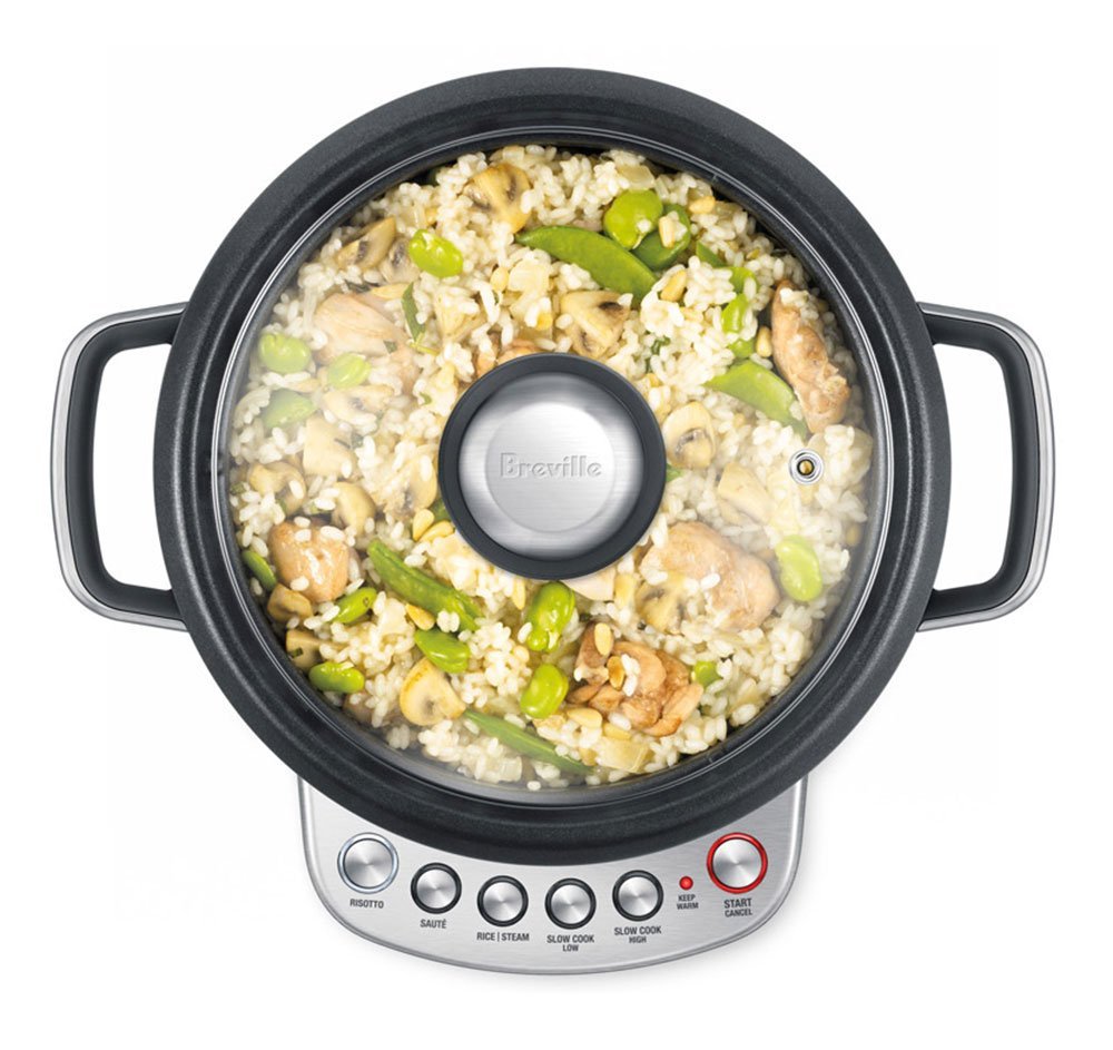 Breville The Risotto Plus Multi-Cooker and Steamer (10-Cup Uncooked/20-Cup Cooked)