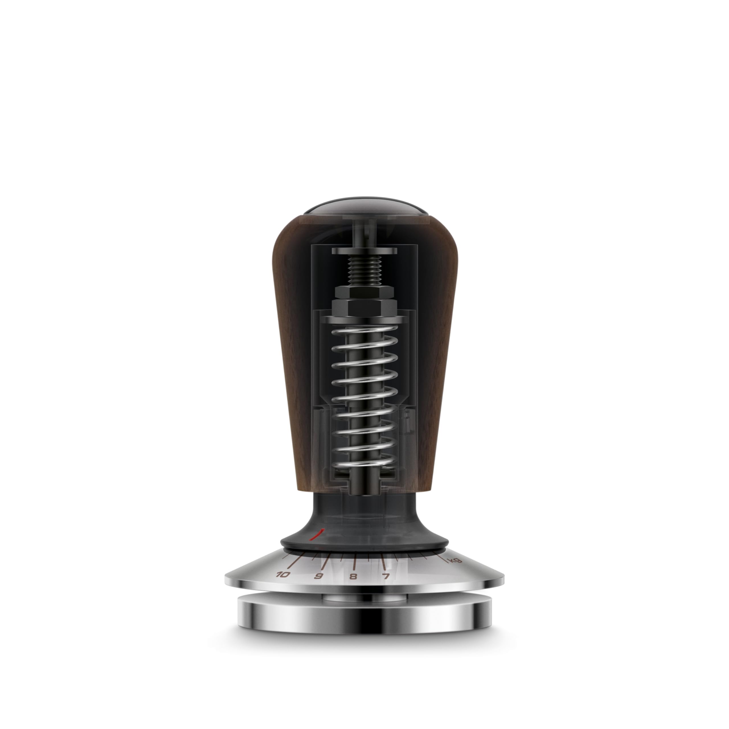 Breville BEA202WLW Force Gauge Tamper Espresso Tool 54mm, Walnut