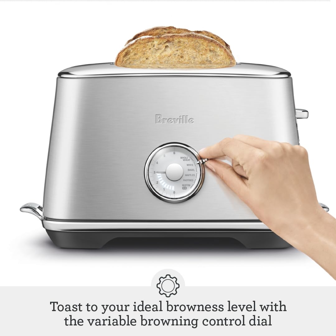 Breville Toast Select Luxe Kitchen Toaster BTA735BTR, 2 Slice, Black Truffle