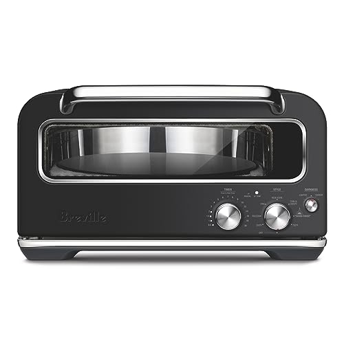 Breville Smart Oven Pizzaiolo Countertop Pizza Maker, Black Truffle (BPZ820BTR)