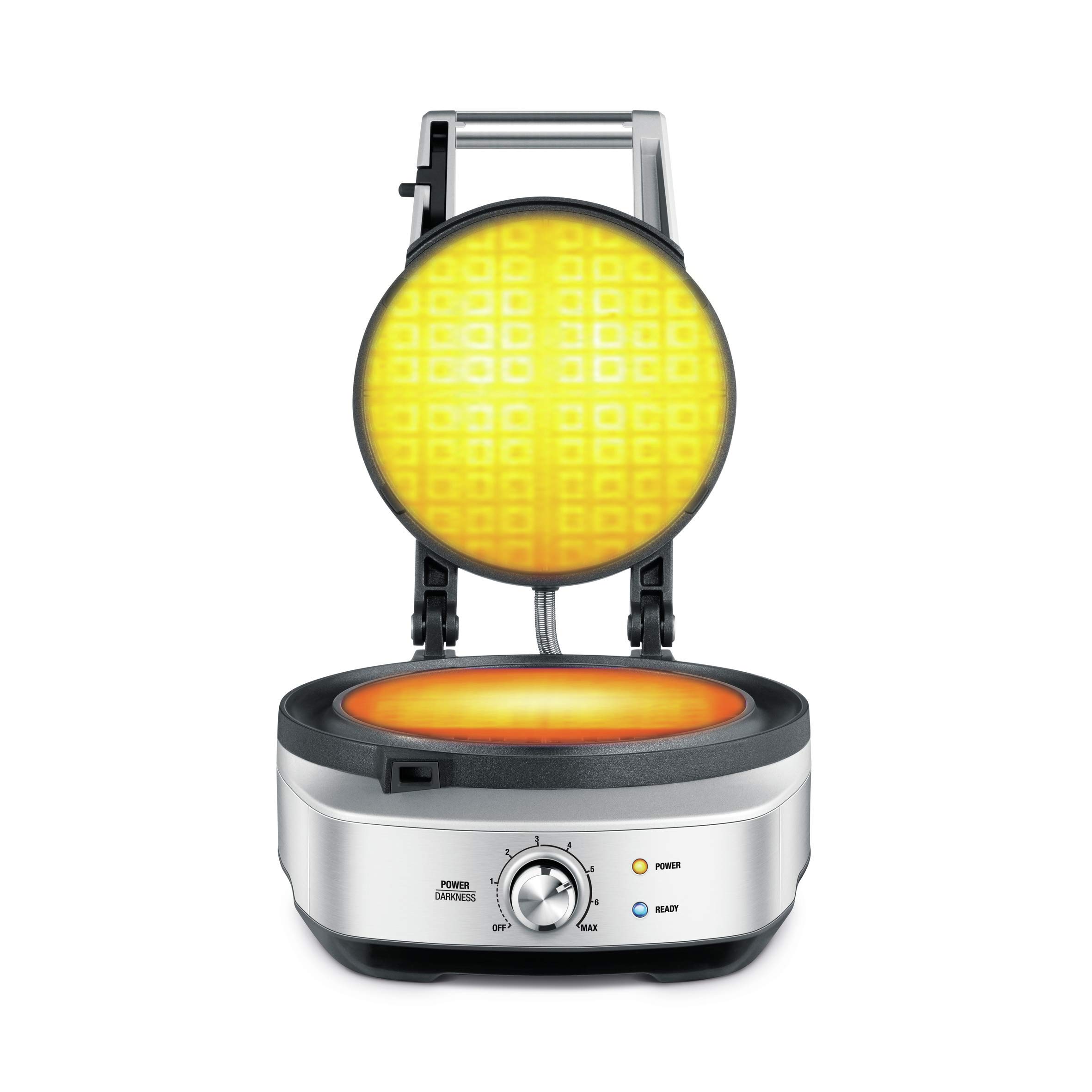 Breville Round Waffle Maker – Brushed Stainless Steel (Renewed)