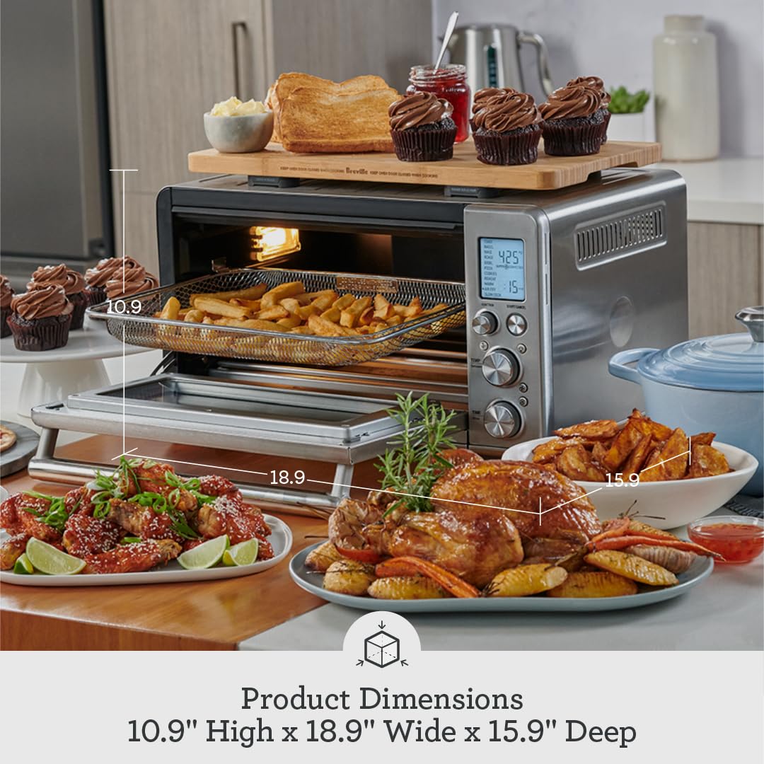 Breville BOV860BTR Smart Oven Air Fryer and Convection Oven, Black Truffle