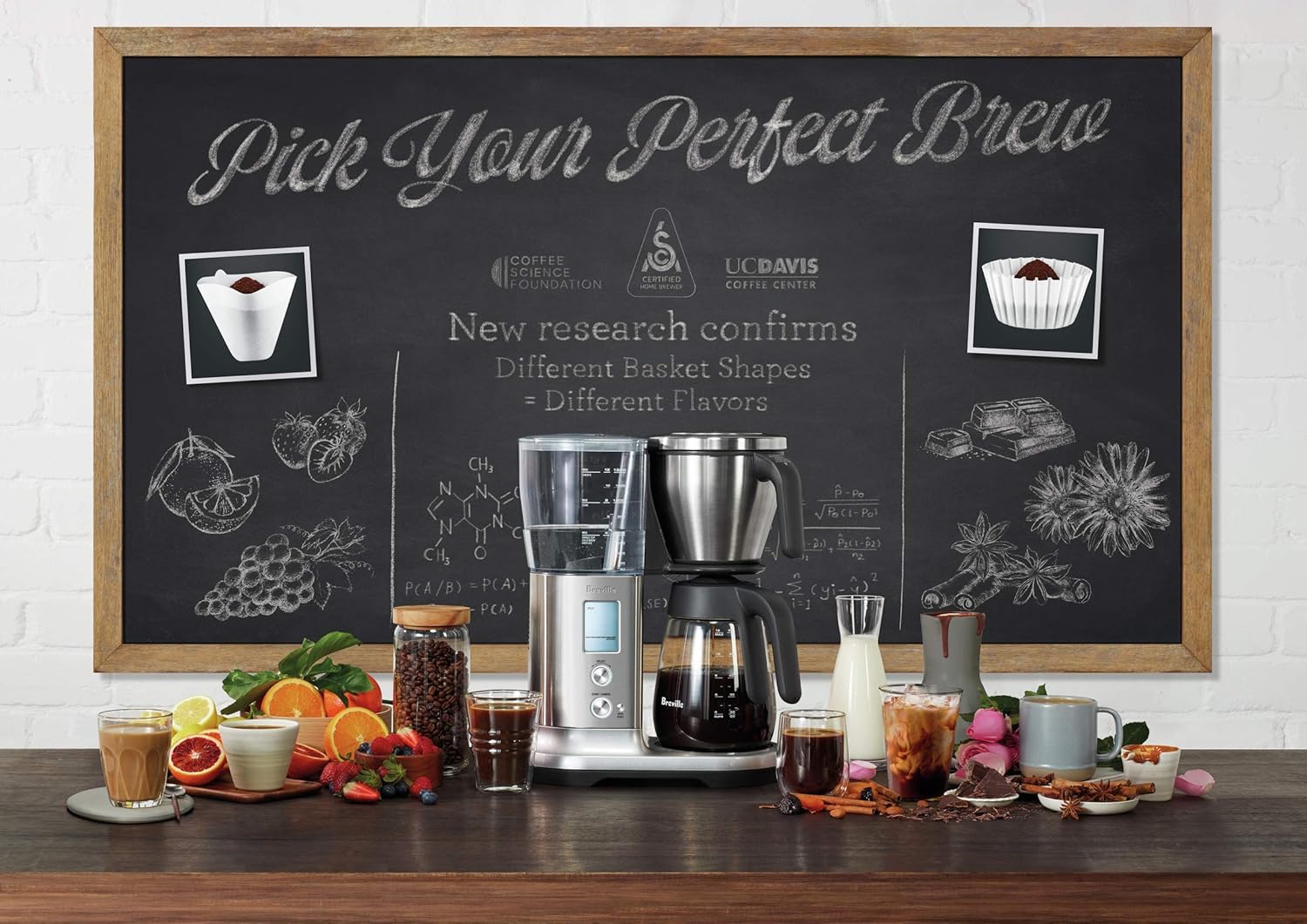 Breville Precision Brewer BDC400BSS Drip Coffee Maker, 60 oz, Brushed Stainless Steel, Glass Carafe