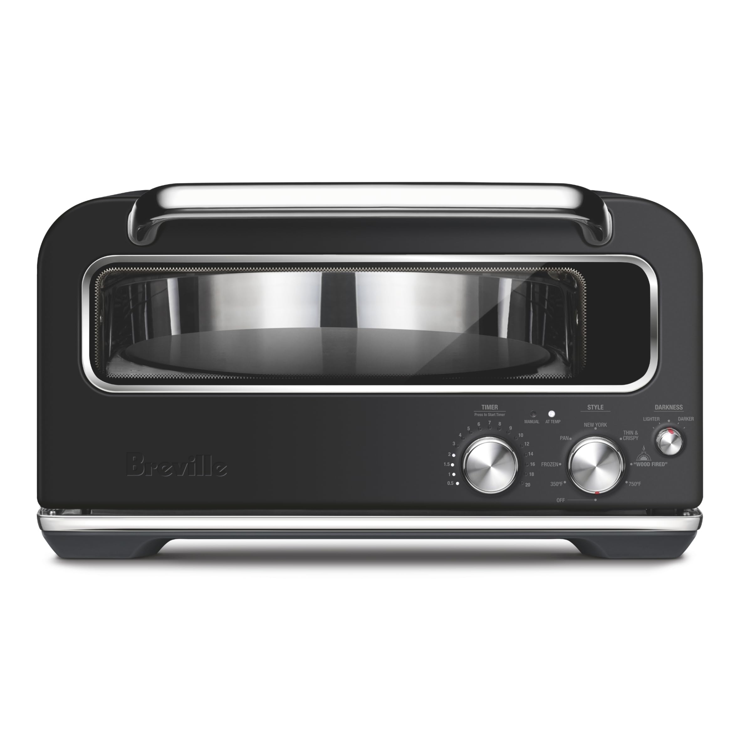 Breville Smart Oven Pizzaiolo Countertop Pizza Maker, Black Truffle (BPZ820BTR)