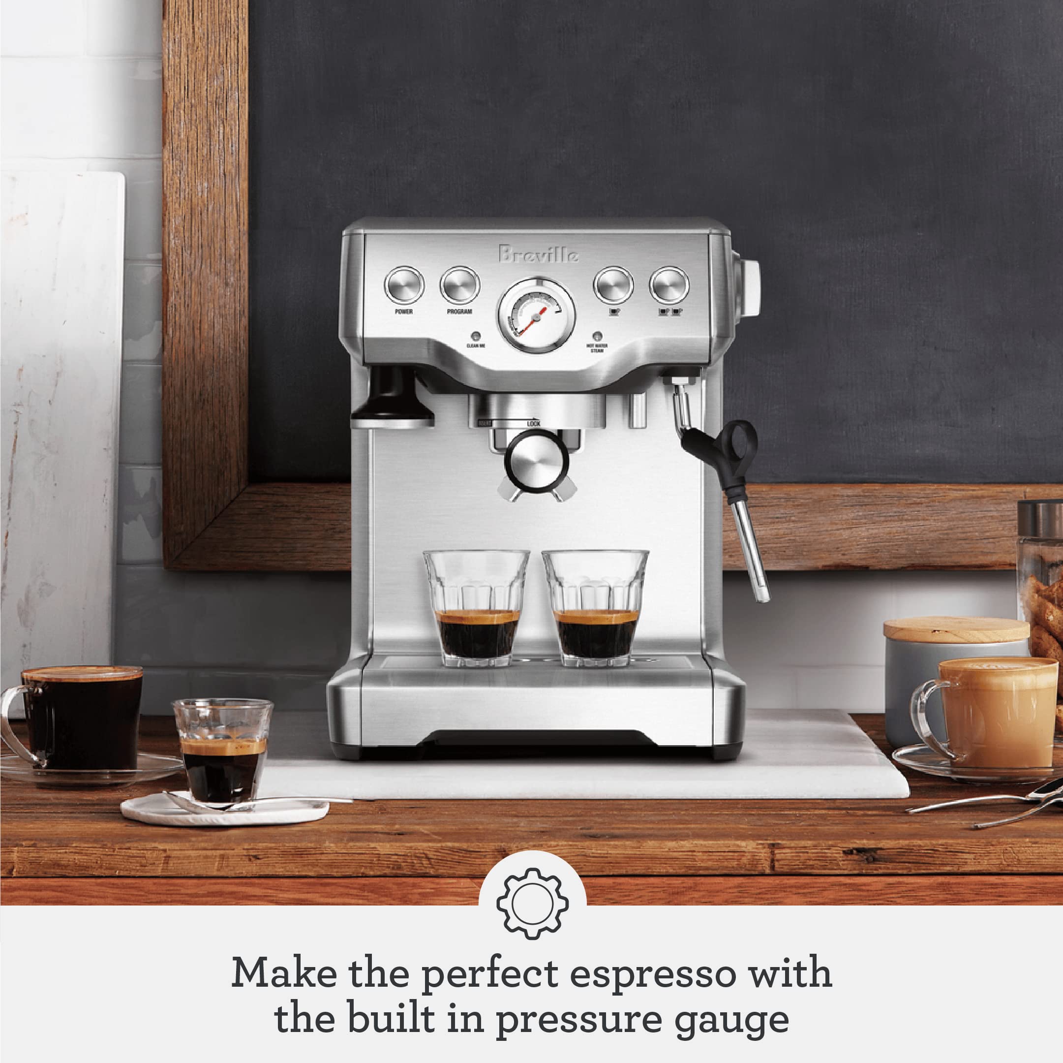 Breville Infuser Espresso Machine BES840XL — Brushed Stainless Steel