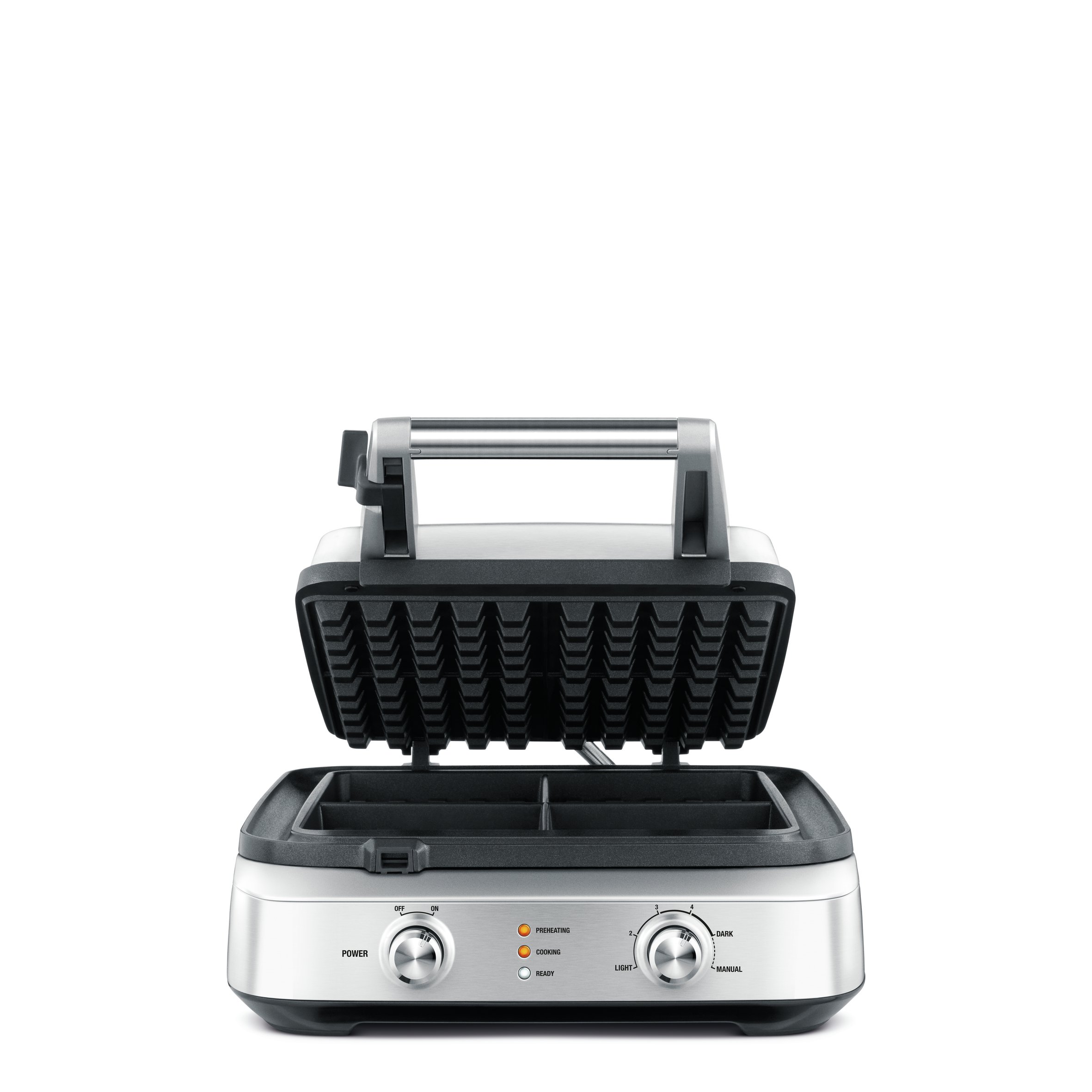 Breville Smart Waffle 4-Slice Waffle Maker – Silver