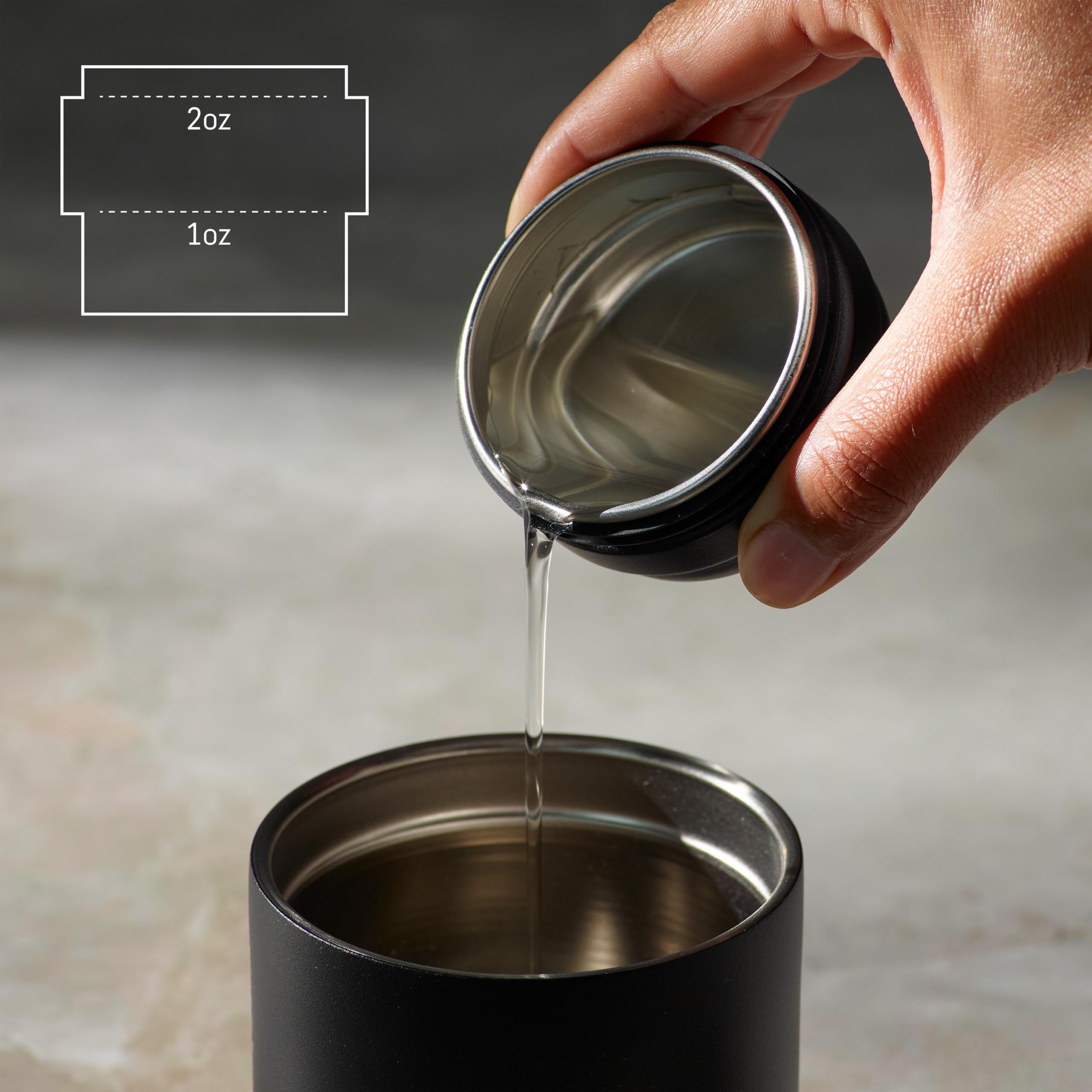 Breville Shake and Take Thermal Travel Cup and Cocktail Shaker – Black Truffle